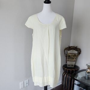 Malvin I Love Linen Dress  Short Sleeve Midi Sheath with Pockets